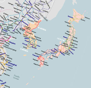 Rail Map of North Asia