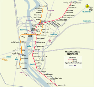 Metro Map of Cairo