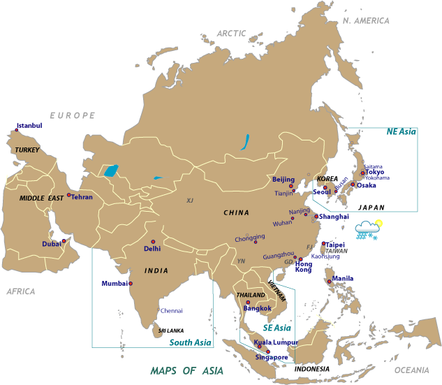 Maps of Asia