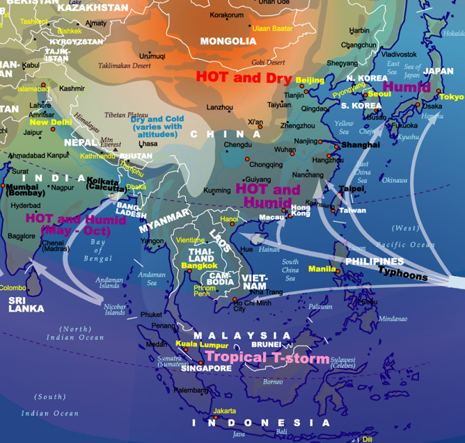 Asia Weather Pattern