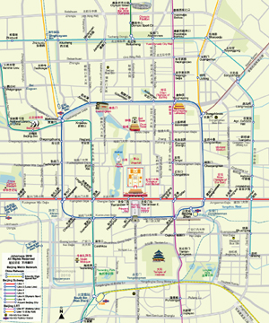 Map of Beijing City Centre