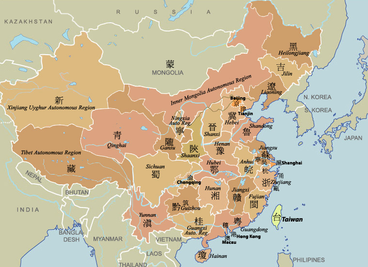 Map of China