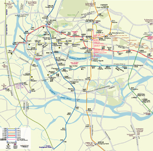 Metro Map of Guangzhou