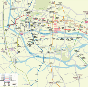 Subway Map of Guangzhou