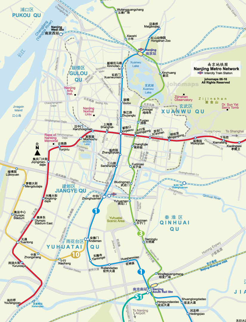 Metro Map of Nanjing