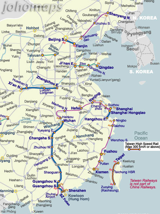 China Rail Map Wallpaper