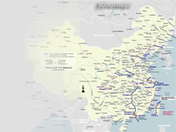China Rail Map Wallpaper