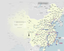 China Rail Map Wallpaper