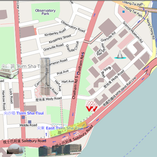 Map of East Tsim Sha Tsui