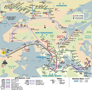 Transportation Map of Hong Kong