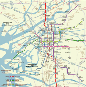 Metro Map of Osaka