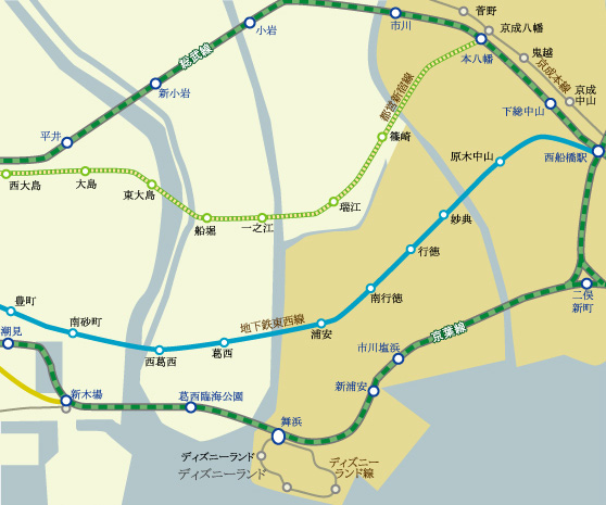 東京都市鉄道地図 Tokyo Metro Network