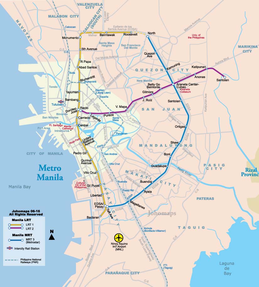 Map Manila