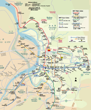 Metro Map of Taipei