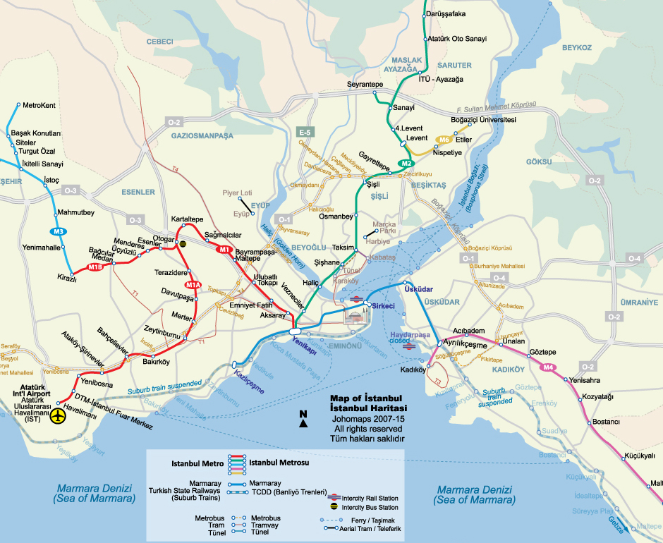 Map of Istanbul / Istanbul Haritasi