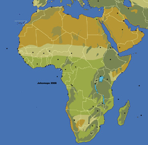 非洲無字地圖