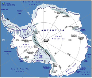 南極地貌地圖