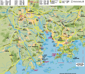 Map of the Pearl Delta