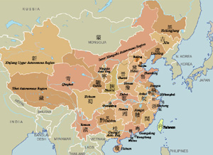 中国行政地图 Administrative Map of China