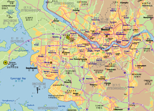 首爾(漢城)公路圖