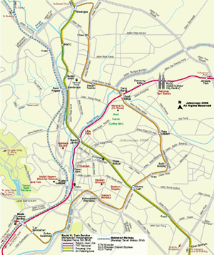 吉隆坡市中心鐵路系統圖
