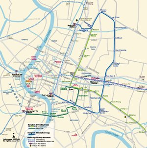 Metro Map of Bangkok