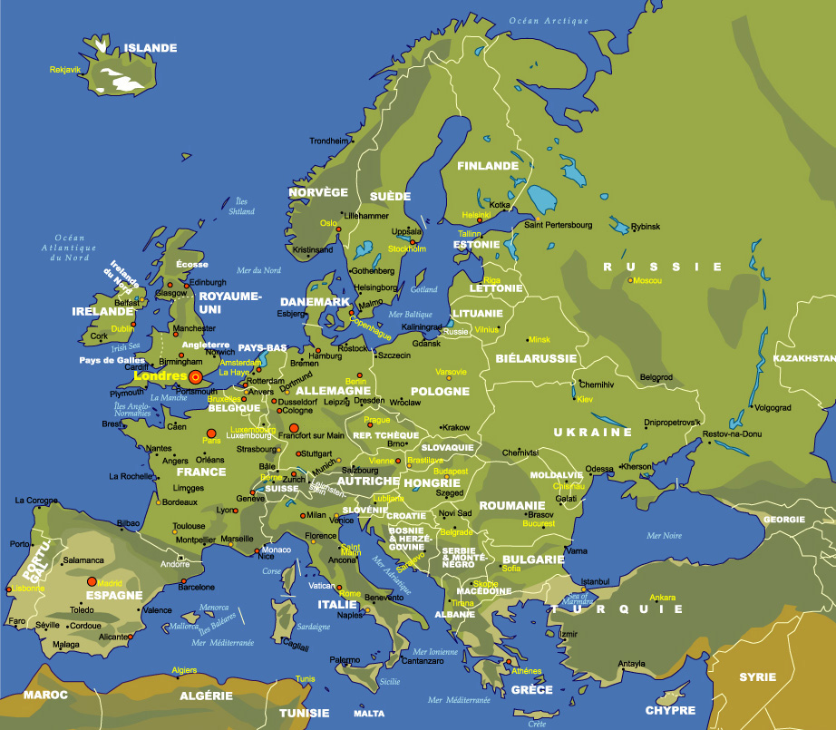 卓號地圖 - 歐洲最繁忙機場地圖
