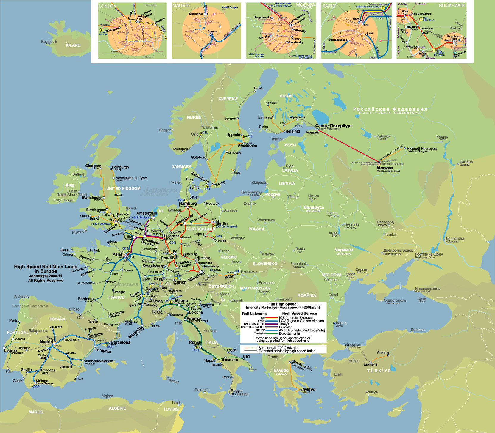 High Speed Rail of Europe