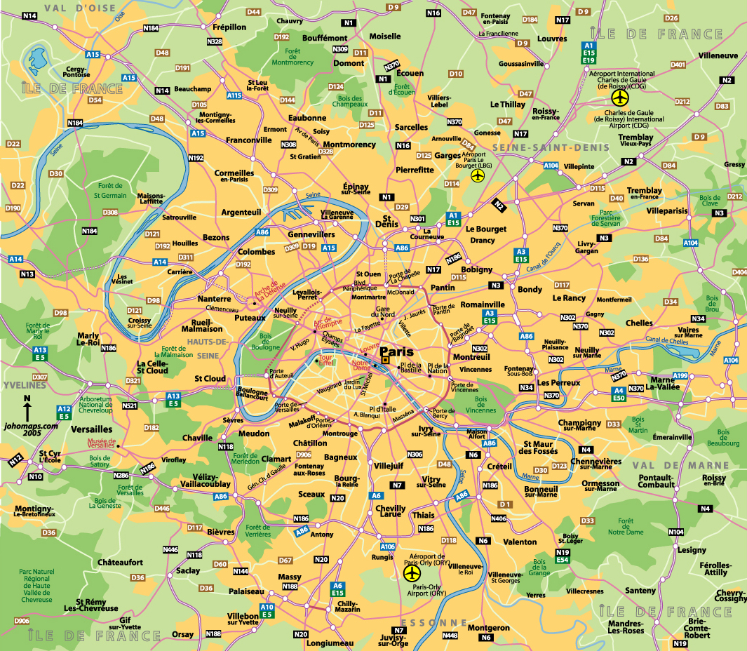 Plan de Paris / 巴黎道路地圖