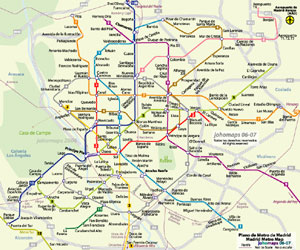 Plano de Metro de Madrid / 馬德里地鐵圖