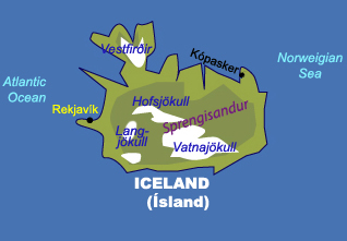 冰島地圖