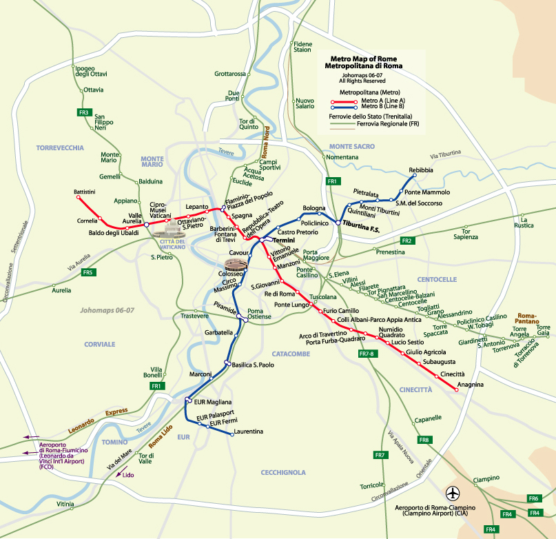羅馬鐵路圖