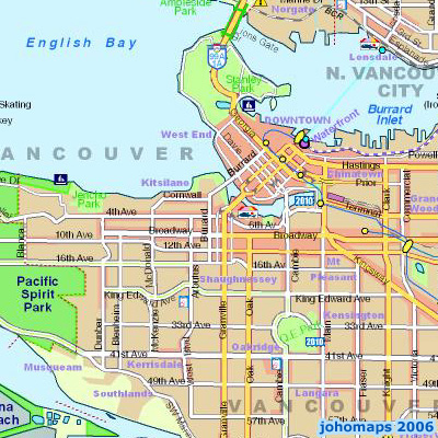 Map of Vancouver