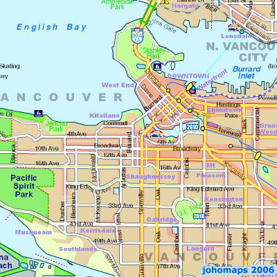 Map of Vancouver