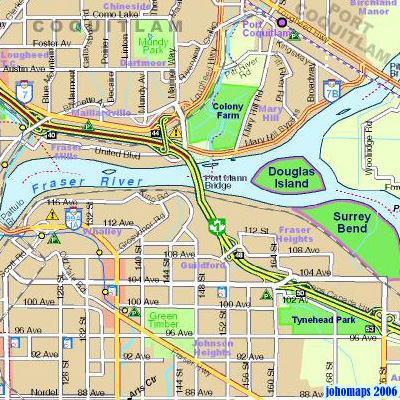 Map of Vancouver