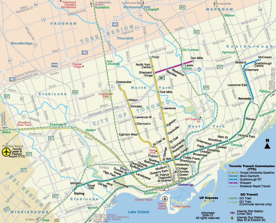 多倫多地鐵圖