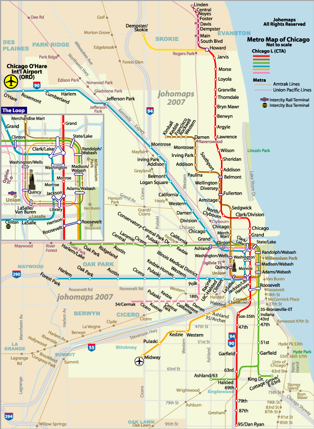 芝加哥鐵路圖