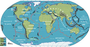 世界地殼版塊地圖