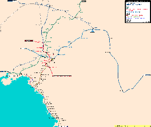 Athens Rail Transit Map