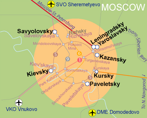 Moscow Rail Connect Map