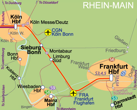 Rhein-Main Rail Connect Map