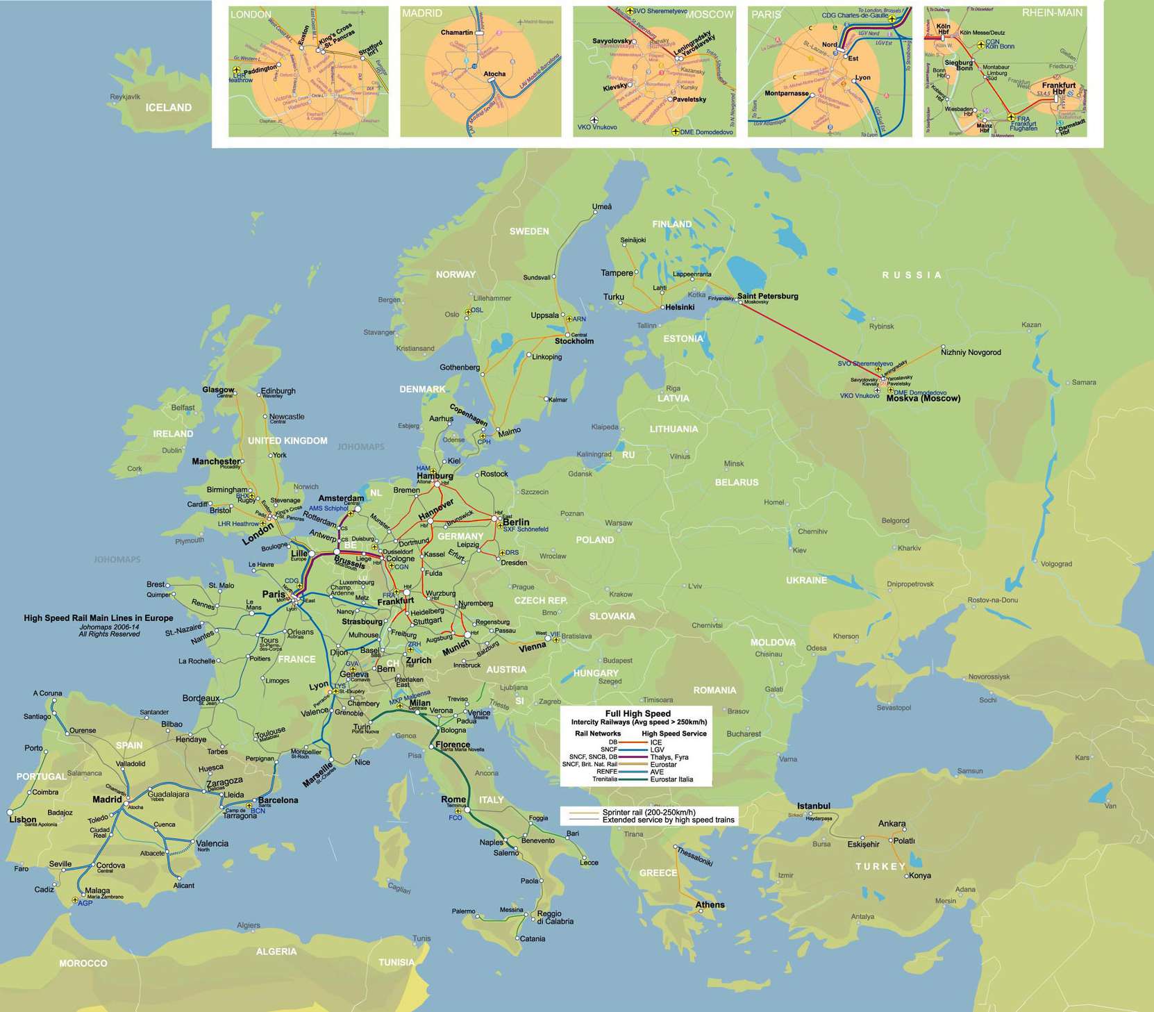 High Speed Rail of Europe