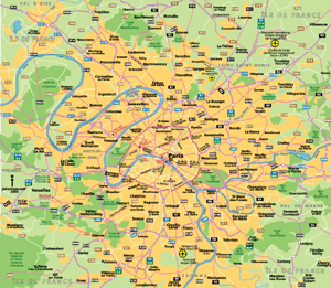 Plan de Paris / City Map of Paris