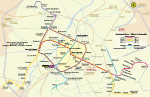 Brussels Metro Map