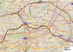 City Rail Map of Berlin