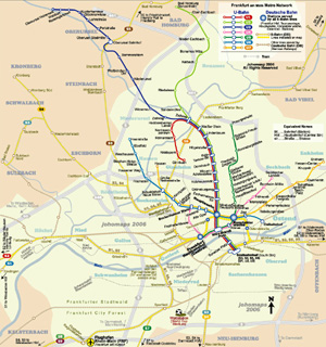 Metro Map of Frankfurt