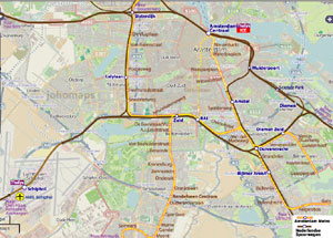 City Rail Map of Amsterdam