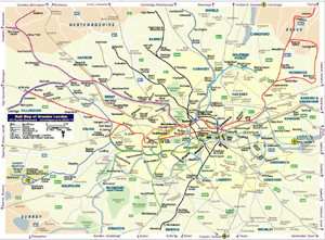 London Urban Rail Map