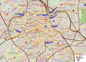 Moscow City Rail Map