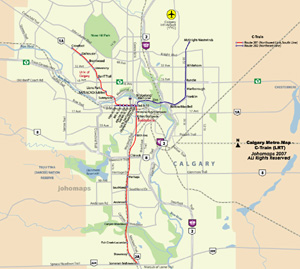 Metro Map of Calgary